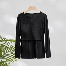 에어 폴링 모던심플 수유 긴팔티