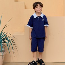 Bebezoo 兒童學院風Piqué上下套裝