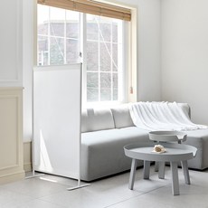 까사마루 심플 스탠드형 가림막 파티션 700 x 1200 mm, 화이트