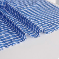 Cheonpam 先染棉 天堂格紋 織物布料 40支 1352, 藍色
