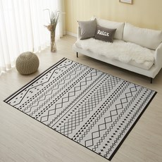 북유럽 패턴 사계절 워셔블 러그