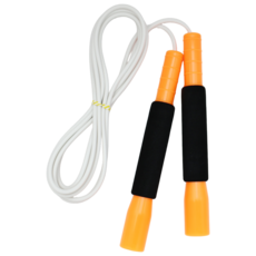 JFROPE 海綿高速跳繩, 橘色 + 白色繩, 1個