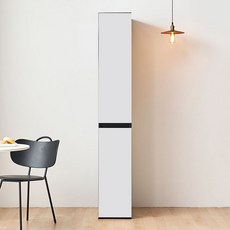 엘리에셀 비스포크 오브제 광폭 다용도 선반 5단 키큰 틈새 수납장 300 방문설치, 코타화이트