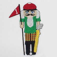 角色布貼 高爾夫球選手2 55 x 95 mm, 混合色, 1個