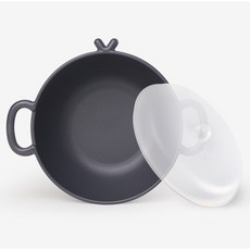 NIneware 韓國製動物麥片碗附蓋組, 灰色, 1套