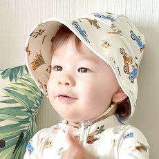 IAMBEBE 兒童探險獵遊風防曬泳帽