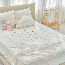 아가짱 듀라론 밤부 양면 냉감 방수패드, 곰돌이, 1개