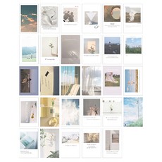 室內裝飾拍立得明信片29款組, 混色, 1set