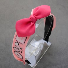 핸날 여아용 러브 토끼 반다나 머리띠