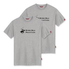 비버리힐스폴로클럽 베이직 로고 라운드 통기성 반팔 티셔츠 CPS9T05 2p