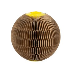 Living Duo 盒子橄欖球貓玩具原型, 棕色, 1個