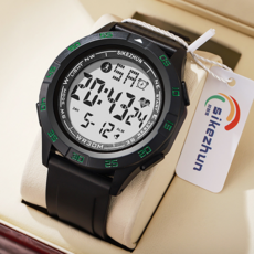 逍遙商會 多功能防水舒適運動手錶, 綠色, 1個