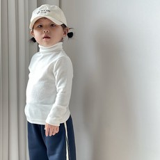 嘟嘟萌 兒童柔軟保暖長袖發熱高領衫