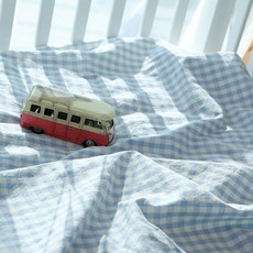 hwamo baby 可拆式夏季純棉棉被, 藍色