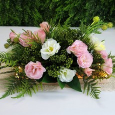 Thelimekorea LED可愛人造花中心擺飾, 1個, 粉紅色