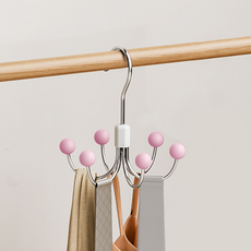 All is you 旋轉式多功能掛鉤衣架, 粉紅色, 1個