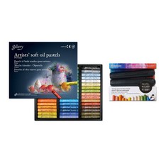 MUNGYO 油性蠟筆盒+蠟筆夾 2入, 1組, 48色