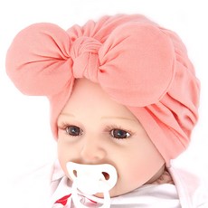 Arang rorang 兒童蓬鬆蝴蝶結頭巾帽