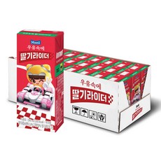 매일유업 우유 속에 딸기라이더, 190ml, 24개