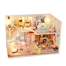 큐티하우스 미니어처 DIY 키트, 혼합색상, 1개