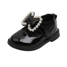 BEBEMARU 女童珍珠針織平底鞋 0321