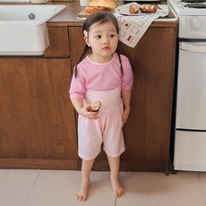 olomimi 網眼七分防脹氣家居服上下套裝