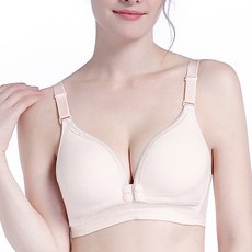 純色線條細節孕婦哺乳內衣