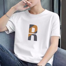 GOODEEF 男士透氣印花基本款短袖T恤