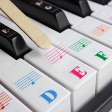 Oda 鋼琴鍵盤音名貼紙 亮光 霧面