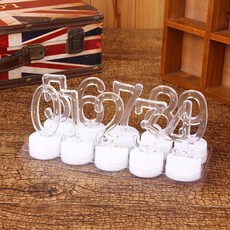 10種數字LED燈組, 白色, 1組