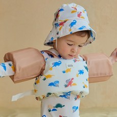 베베샤 아동용 애니멀 암링자켓 팔튜브 암튜브 퍼들점퍼, 1개, 티라노공용