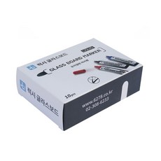 Luxy 玻璃白板筆, 黑色, 10個