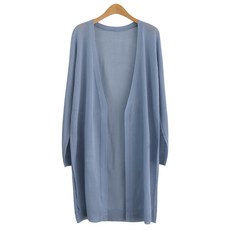 Zenith 女款蓬鬆針織披肩長版開襟衫 g1071