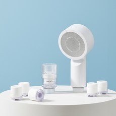 DAELIM BATH Diclean 便攜式蓮蓬頭 + 濾芯組, 白色, 1套