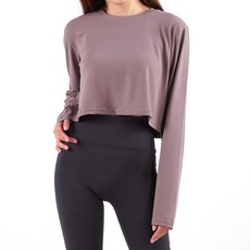 Fitup 女款尼龍短版長袖T恤 AW1004