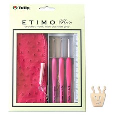 Tulip 鉤針工具組+針織環, Rose（鉤針），Achi（編織環）, 1套