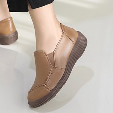 J SHOE 皮革日常單品車線懶人鞋