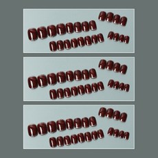 MA 線條亮粉重點美甲片 24入, 3個, TYPE1