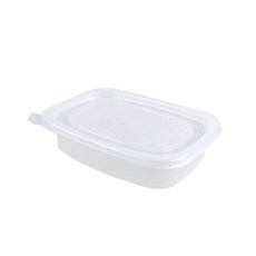 포장대장 일회용 사각 죽용기 백색 소 711호, 1개입, 100개