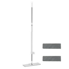 Winprice 免觸碰洗滌平板拖把 + 超細纖維拖布 2p 組, 1套