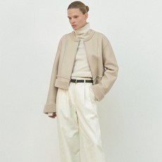 아틀리에나인 여성용 무스탕 크롭 자켓 JK-2999