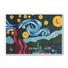 Komebimbo繪製名畫DIY裝飾沙畫 小, 星夜