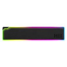 HUASM RGB LED 拇指託 人體工學 鍵盤 手腕 託 KS-007, 黑色, 1個