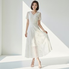 ATTERLIC Lala 大尺碼 Ripley 透膚長版連身裙 11682