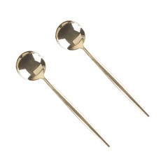 Bogen 韓國製 Montblanc Kingdom 金色餐匙, 單一顏色, 2個