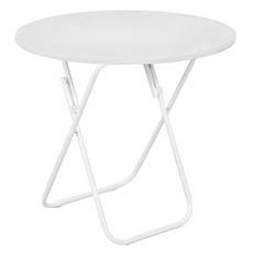 MarketPlan 折疊式 簡約 圓桌 特大型, 象牙白