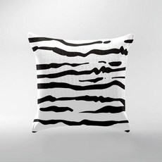 알럽홈 심플 패턴아트 쿠션 커버 세틴 2p 솜포함, TYPE25