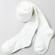 KIDS FUTURE 孩童款素色羅紋褲襪