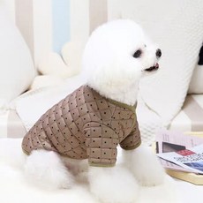 Coco studio 寵物Coco圓點防寒夾克, 1個, 棕色