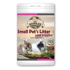 펫츠핸들러 소동물 화장실모래 베이비파우더향, 1000ml, 1개